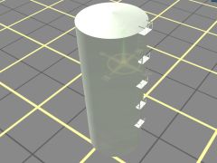 Very Small Cylindrical Water Tower 20x45feet