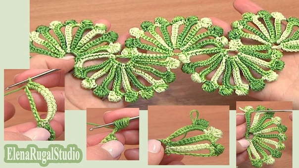 Double Sided Large Shells Crochet Lace Tutorial 10 Crochet Shell