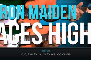Iron Maiden - Aces High (como tocar - aula de guitarra)