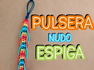 ► PULSERA macrame en nudos ESPIGA // Pulseras de hilo ENCERADO ◄