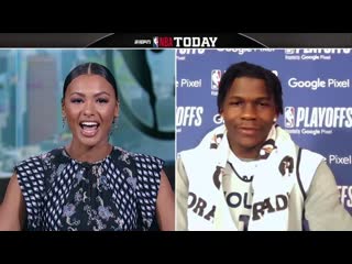 Anthony Edwards on smack talk, Pat Bev & more FULL INTERVIEW  | NBA Today