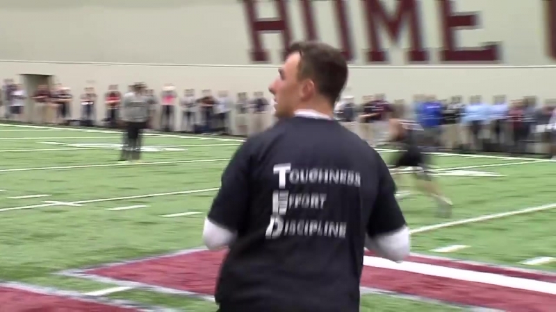 Johnny Manziels Pro Day Highlights from Texas