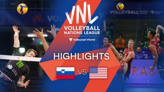 🇸🇮 SLO vs. 🇺🇸 USA - Highlights Week 1 | Men’s VNL 2022