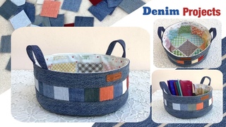 diy a denim circle tray tutorial,circle tray patterns,how to make a circle tray ideas,denim projects