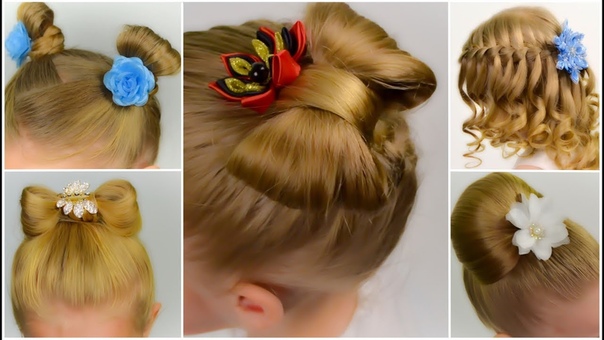 5 cute 5 MINUTE hairstyles, BACK TO SCHOOL ( COMPILATION,
