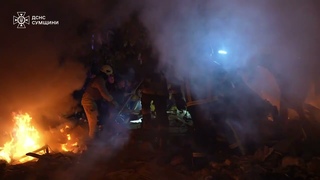 У Сумах рятувальники ліквідували декілька пожеж, що виникли через нічний масований обстріл