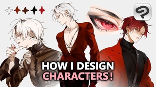 Draw an OC With Me!  My Character Design Process Clip Studio Speedpaint