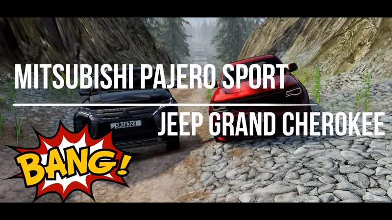 Beam NG Drive Краш Тест Pajero Sport vs Grand Cherokee 2
