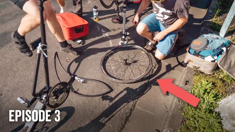 WHEN A BIKE TYRE EXPLODES London2 Africa Episode