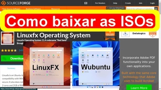 LinuxFX e Wubuntu. Como baixar as ISOs pelo SourceForge