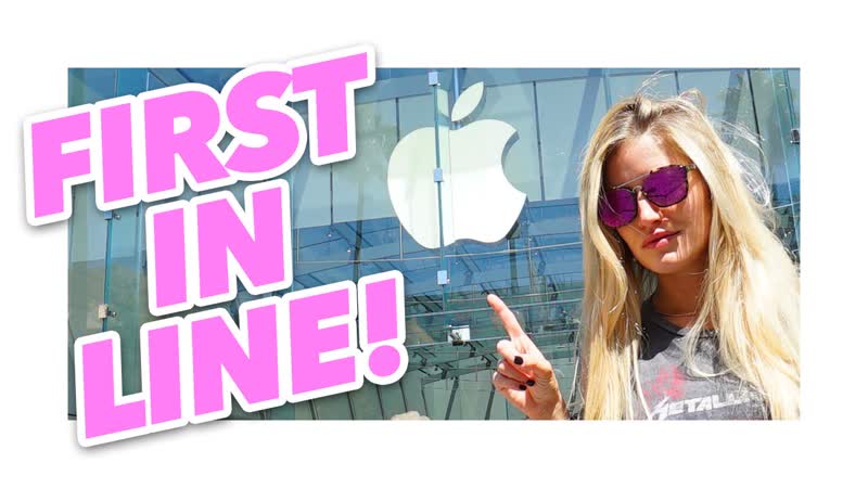 First in line for i Phone 7 at the Apple Store , i