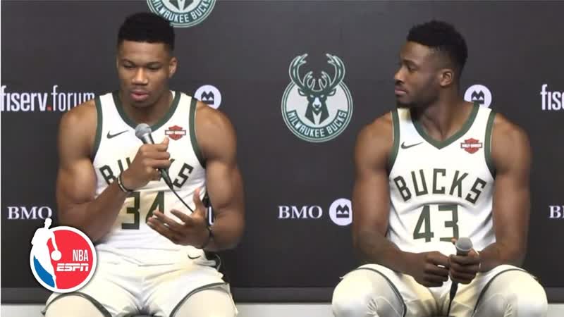 Giannis Antetokounmpo full press conference with his brother Thanasis , 2019 NBA Media