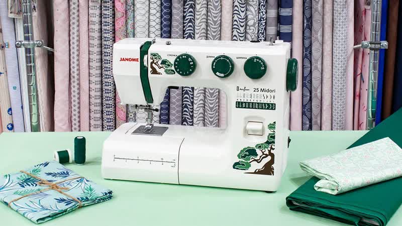 Janome 25 Midori Обзор швейной