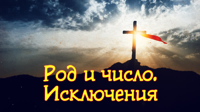 GS 531 Rus 14. Имя существительное. Род и число. Исключения из