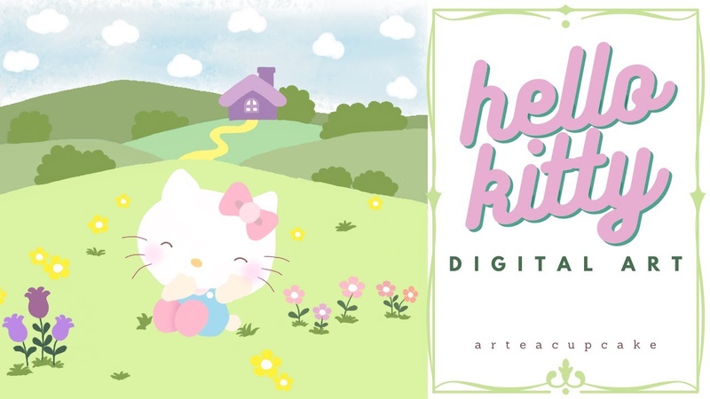 Cute Hello Kitty Digital Art for Beginners, Autodesk