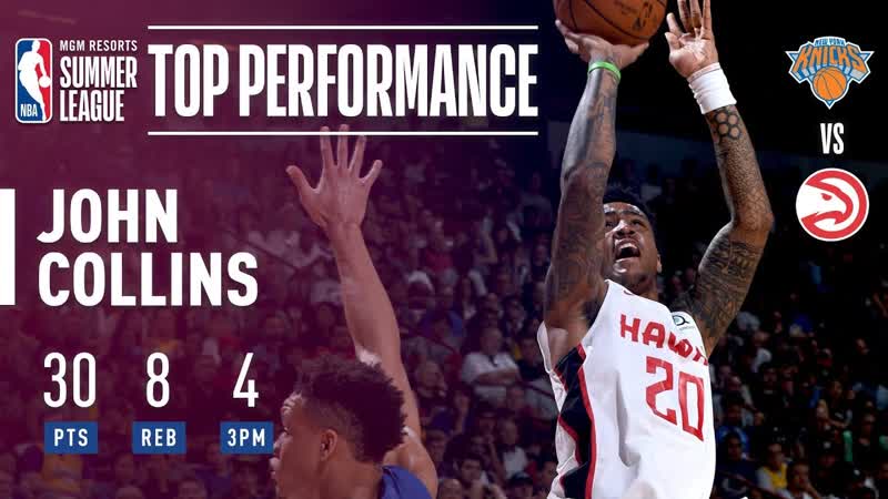 John Collins Impresses Vs Knicks In 2018 MGM Resorts Las Vegas Summer