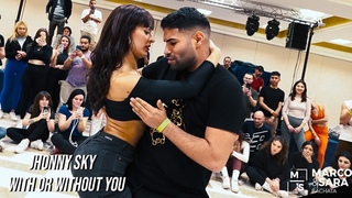 With or Without You - Jhonny sky / WORKSHOP / Marco y Sara bailando bachata en Esencia Masters 2024