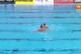 Sona Bernardova/Alzbeta Dufkova (CZE) Duet Free Final London European Aquatics Championships 2016