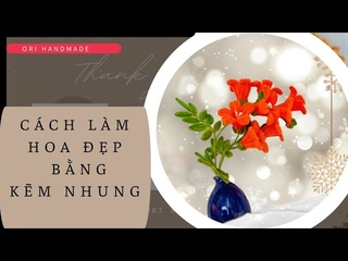 Cách làm hoa bằng kẽm nhung #kemnhung