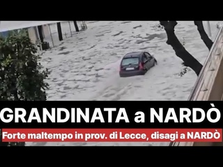 Meteo: Grandinata pazzesca a Nardò, la cittadina pugliese sommersa dalla grandine! 29/05/2024