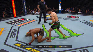 С 1 УДАРА!  Полный Бой Дейвесон Фигередо vs Брэндон Морено 4 UFC 283