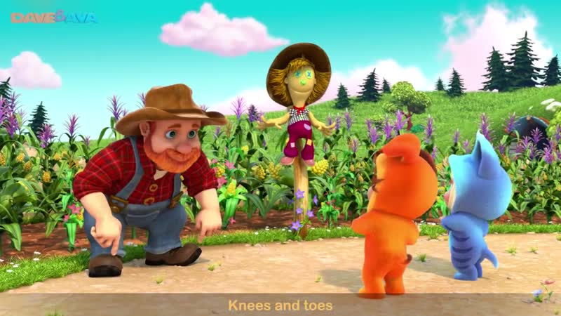 Head Shoulders Knees and Toes Action Song Nursery Rhymes and Baby Songs from Dave and