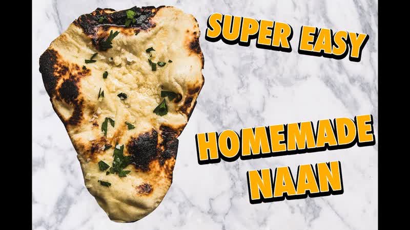 Insanely Easy Skillet Garlic Butter Naan Bread (no