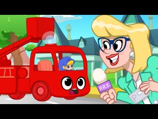 Famous Superhero Morphle Gets on TV - Kids (and baby) cartoon With Fire Trucks Robots and Race cars