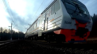 Электропоезд ЭД4М-0487 ЦППК перегон Лесной Городок-Толстопальцево