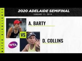 Ashleigh Barty vs. Danielle Collins | 2020 Adelaide International Semifinal | WTA Highlights