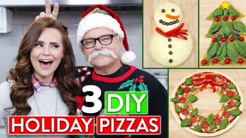 3 DIY HOLIDAY PIZZAS w, my