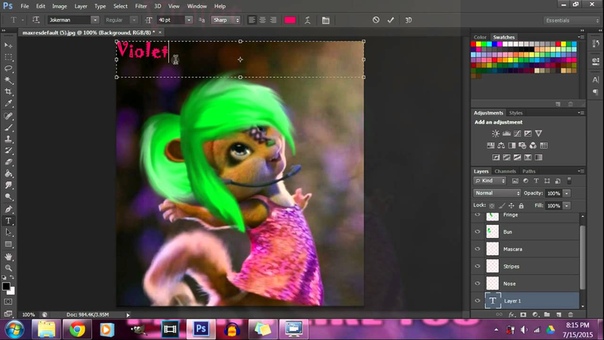 Speed Edit Violet For Zoey