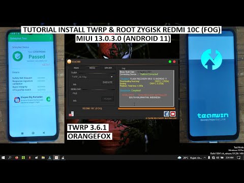TUTORIAL INSTAL TWRP 3. 6. 1, CARA ROOT MAGISK 25. 0, REDMI 10 C, FOG, MIUI ID, ANDROID