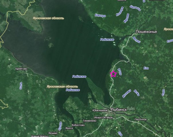 Рыболовная карта рыбинского водохранилища
