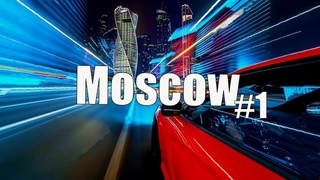 Moscow nights. High-speed ride in the city center 4K time lapse