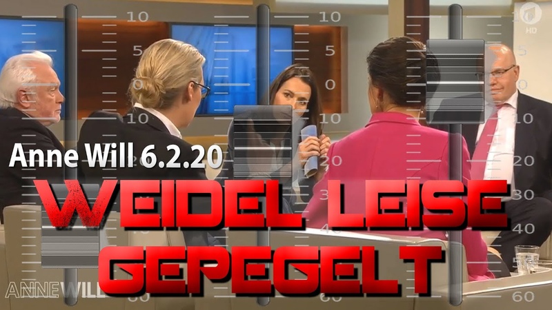 Alice Weidel ( Af D) wird bei Anne Will an einigen Stellen leise gepegelt, Amann und Kühnert