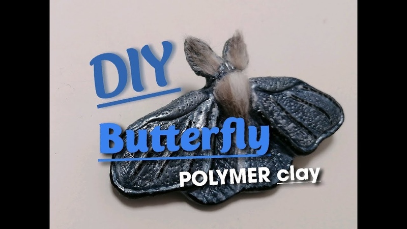 DIY Broosh Pretty Butterfly, Подробый МК, Polymer clay,