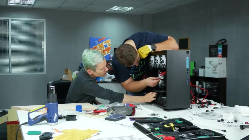 ПК с водяным охлаждением, ПОЛНЫЙ HARD TUBING Часть,