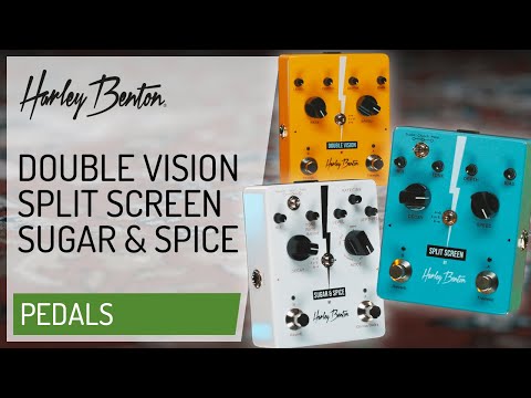 Harley Benton Double Pedals Double Vision Split Screen Sugar
