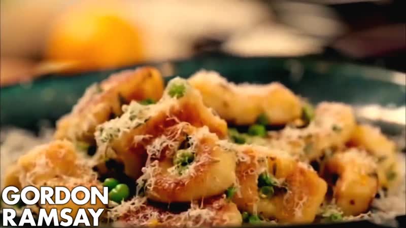 Homemade Gnocchi with Peas and Parmesan, Gordon