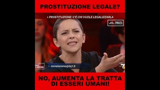 La prostituzione  Violenza contro le donne - Maria Rachele Ruiu a Non  L'Arena (La7) - 20/11/2022