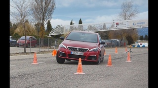 Peugeot 308 2017 - Maniobra de esquiva (moose test) y eslalon |
