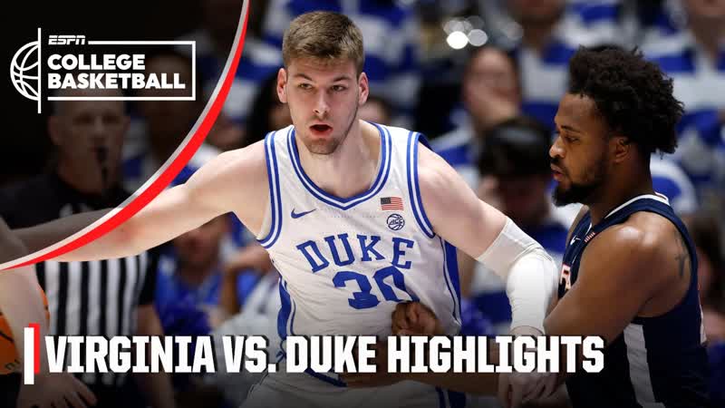 Virginia Cavaliers vs. Duke Blue Devils, Full Game Highlights, ESPN College
