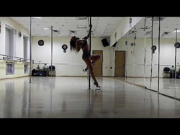 Exotic poledance. Alesia Schastnaya. Sexy