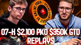 SCOOP 2021 07-H $2k KO CrownUpGuy | MAMOHT_T | goodeh99 Final Table $350k GTD Poker Replays