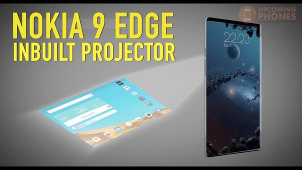 Nokia 9 Edge Concept Design, Bezel Less Edged Dispaly, In built