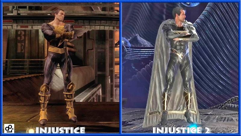 BLACK ADAM Graphic Evolution 2013 2017 INJUSTICE,