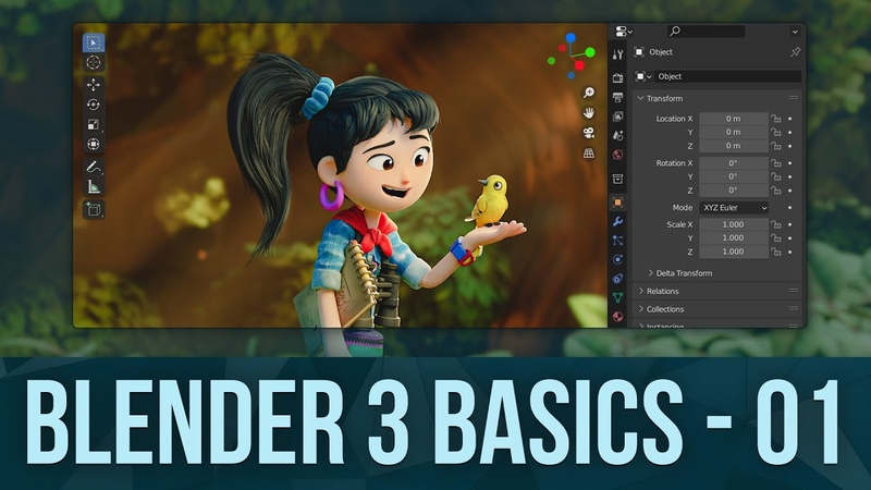 BLENDER BASICS 1: Intro to Blender 3. 0 and CG