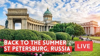 ST PETERSBURG, RUSSIA! Nevsky Prospekt, Palace Square, Neva River. LIVE
