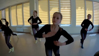 Contemporary and modern-jazz. Basic level. Lesson for beginners.